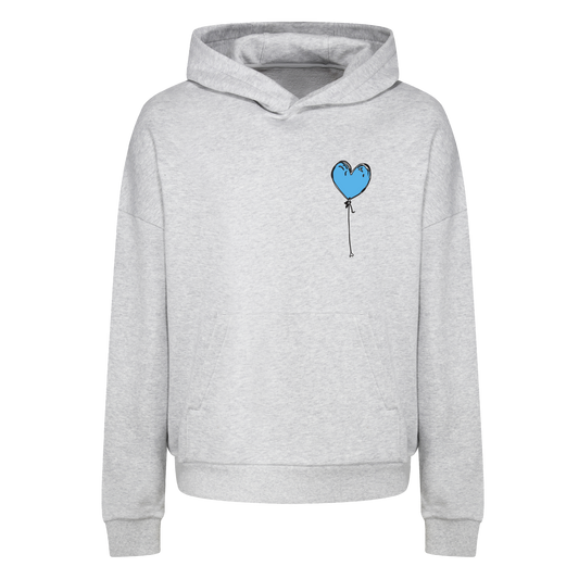 GREY HOODY BLUE LXNELY HEART