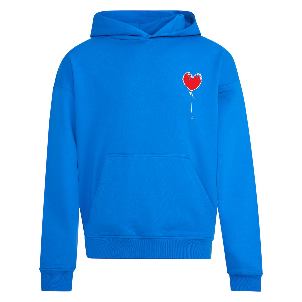ELECTRIC BLUE RELAXED HOODY LXNELY HEART
