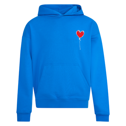 ELECTRIC BLUE RELAXED HOODY LXNELY HEART