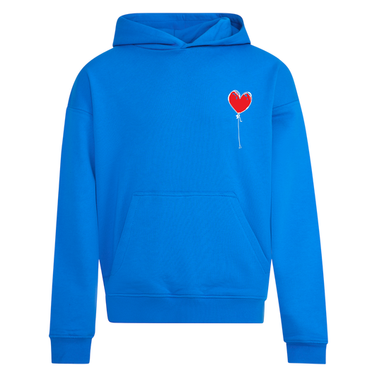 ELECTRIC BLUE RELAXED HOODY LXNELY HEART