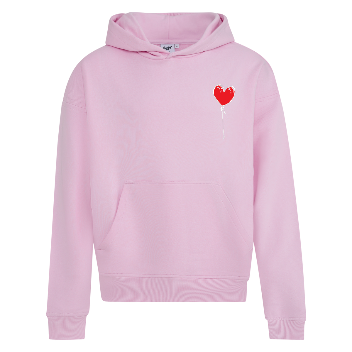 PINK RELAXED HOODY LXNELY HEART