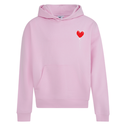 PINK RELAXED HOODY LXNELY HEART