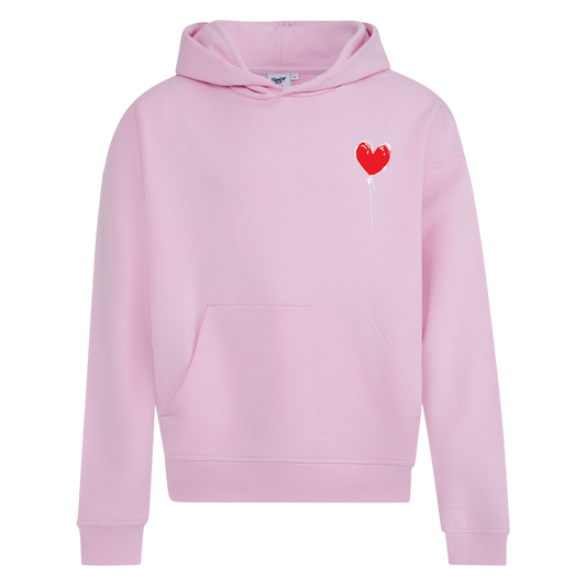 PINK RELAXED HOODY LXNELY HEART