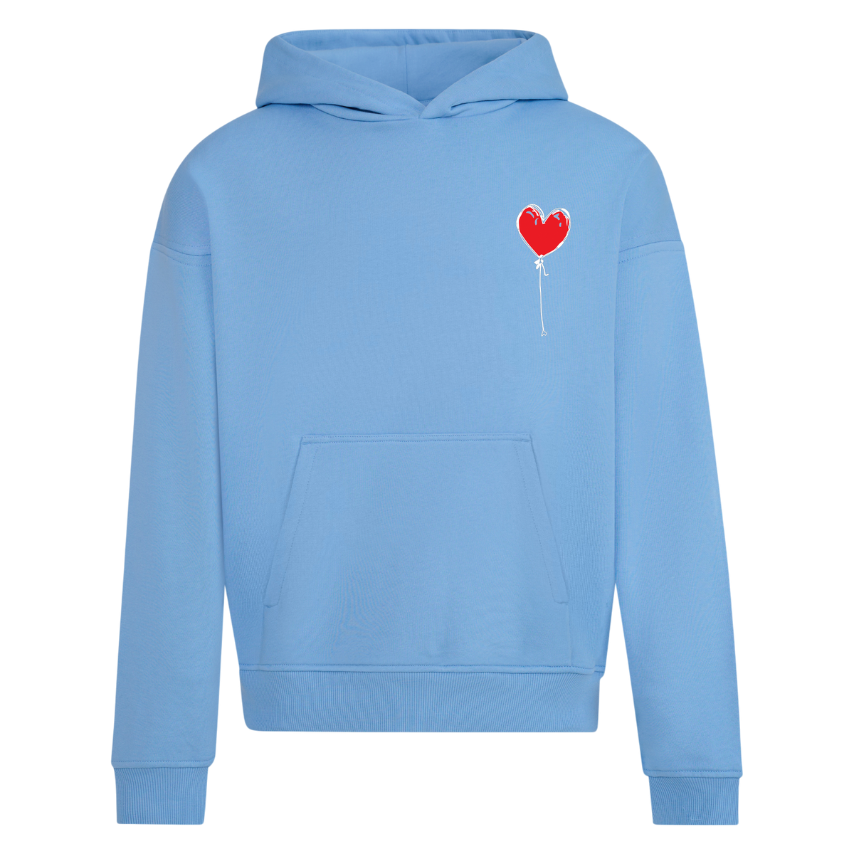 BABY BLUE RELAXED HOODY LXNELY HEART