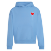 BABY BLUE RELAXED HOODY LXNELY HEART