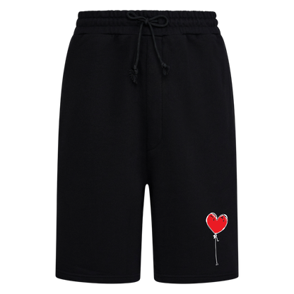 BLACK RELAXED SHORTS LXNELY HEART