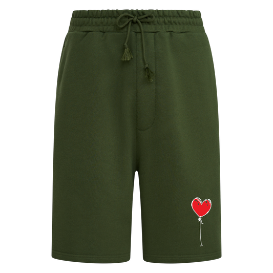 KHAKI RELAXED SHORTS LXNELY HEART