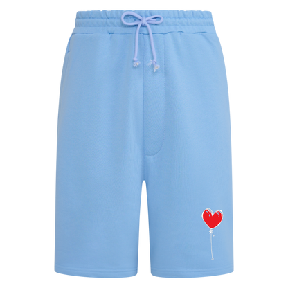 BABY BLUE RELAXED SHORTS LXNELY HEART