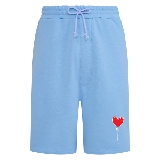 BABY BLUE RELAXED SHORTS LXNELY HEART