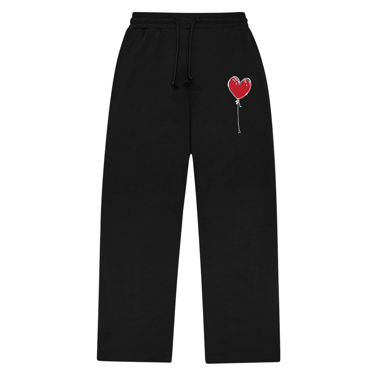BLACK JOGGERS LXNELY HEART