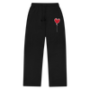 BLACK JOGGERS LXNELY HEART