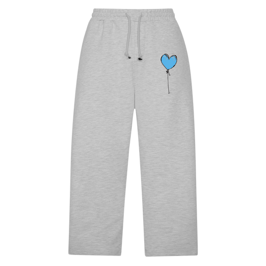 GREY JOGGERS BLUE LXNELY HEART