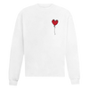 WHITE LONG SLEEVE TEE LXNELY HEART