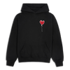 BLACK HOODY LXNELY HEART