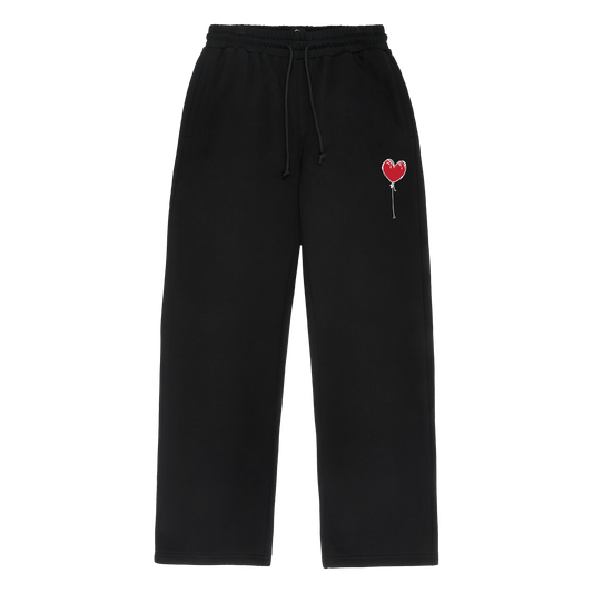 BLACK JOGGERS LXNELY HEART