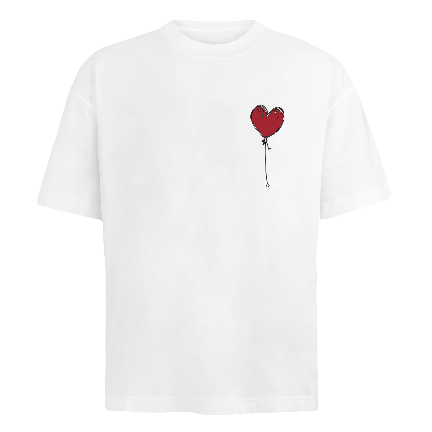 WHITE TEE LXNELY HEART