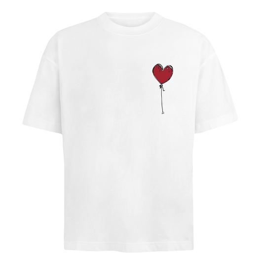 WHITE TEE LXNELY HEART