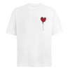 WHITE TEE LXNELY HEART